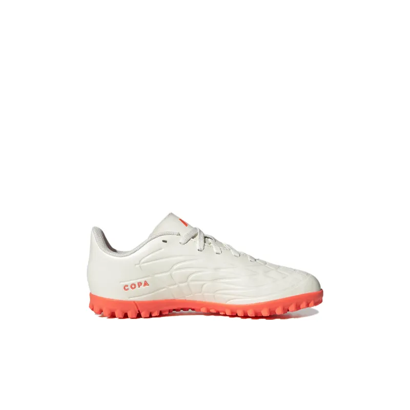 Adidas Copa Pure.4 Anti Slip Wear Resistant Low Top Kids' Soccer Shoes White Orange Kids'-1