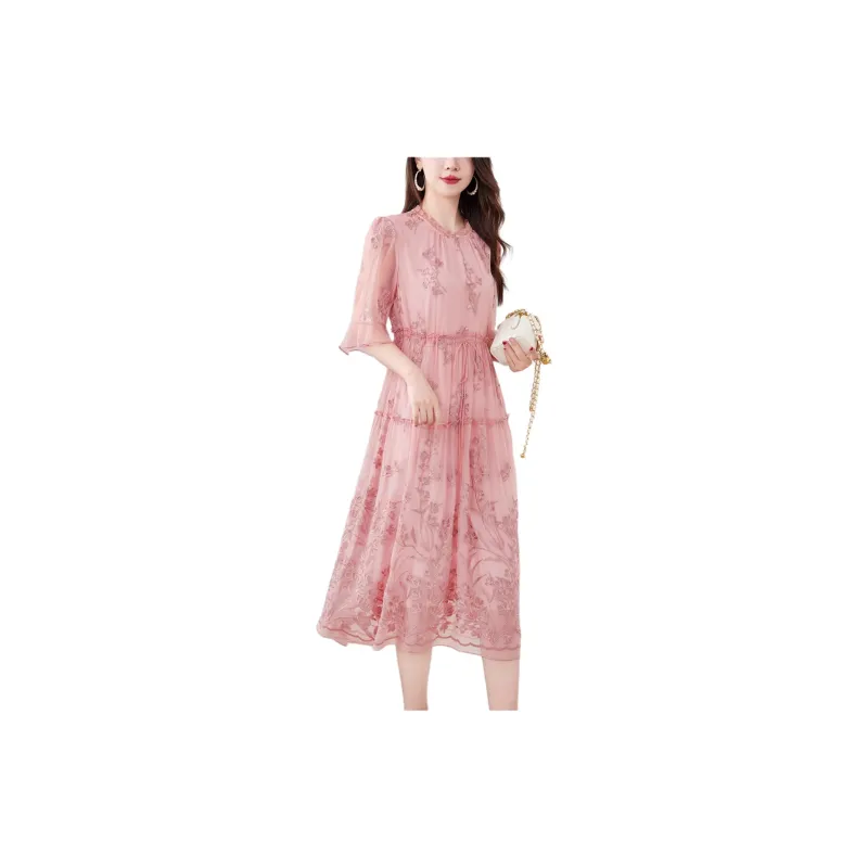 Yi Mengyuan Long Sleeved Dresses Women's-1