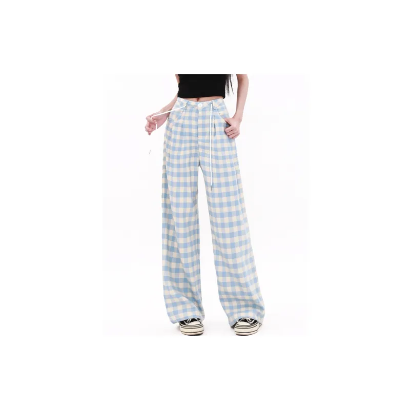 BDGU Casual Pants Women's Blue-5