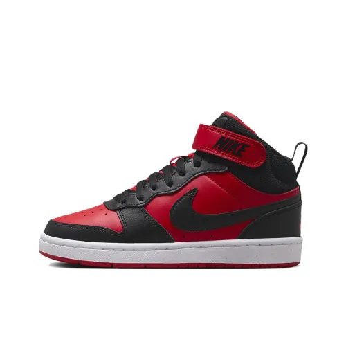 Nike Court Borough Mid 2 GS 'Black University Red'