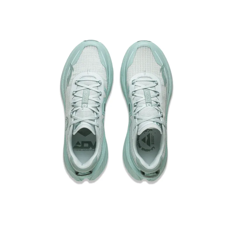 LiNing Di Lu V2 Cushioning Slip Resistant Abrasion Resistant Rebound Low Top Running Shoes Men's Cyan-3