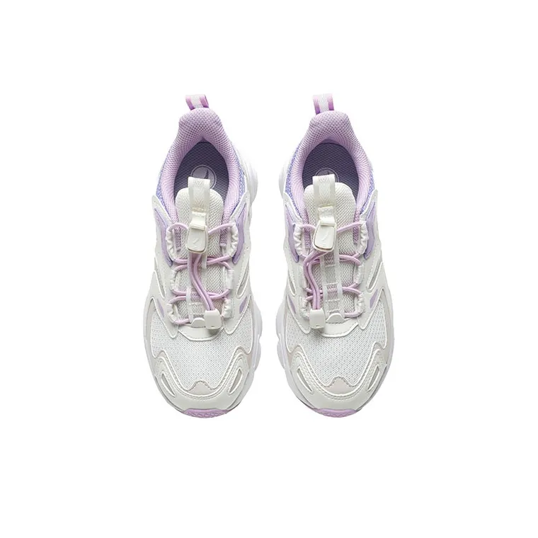 Antakids Casual Shoes Unisex Low Top White Gray Purple-3