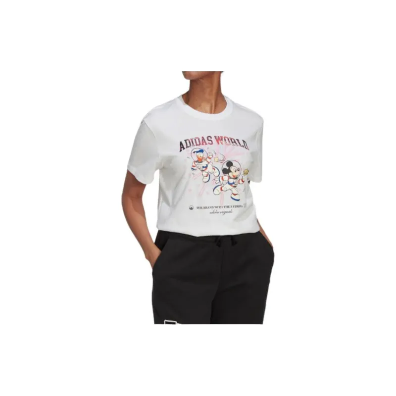Adidas x Disney T Shirt Women's White-2