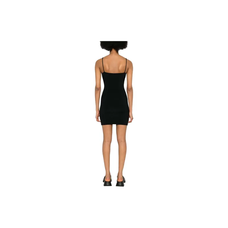 GCDS Logo lettering Ribbed Mini Dress-2