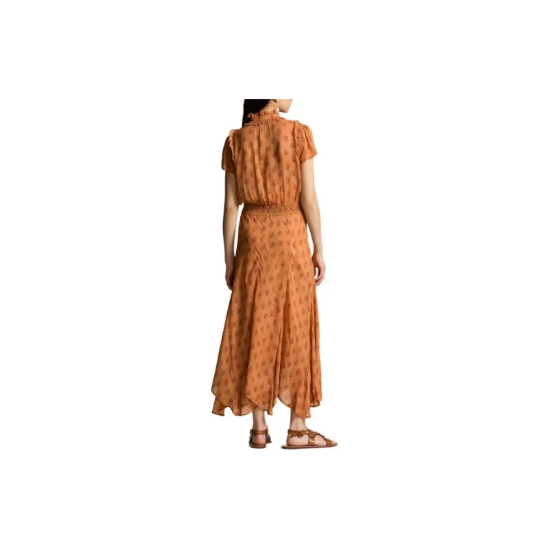 Polo Ralph Lauren SS24 Short-Sleeved Dresses Women's Brown-3