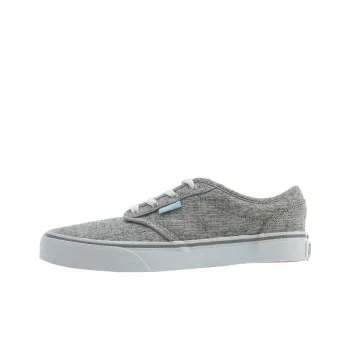 Vans Atwood Slip Resistant Cushioning Low Top Kids Canvas Shoes Gray Teenagers