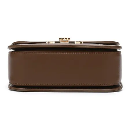 SNOOPY PU Crossbody Handbag Regular Women's Dark Brown & Ecru-5