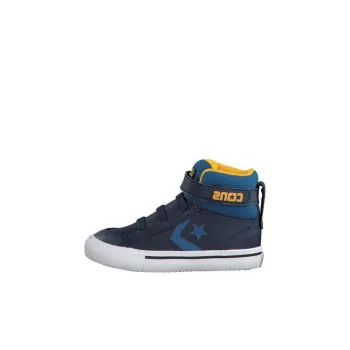 Converse Pro Blaze Strap Anti-Slip Wear-Resistant High-Top Toddler Shoes Blue Infant And Toddler