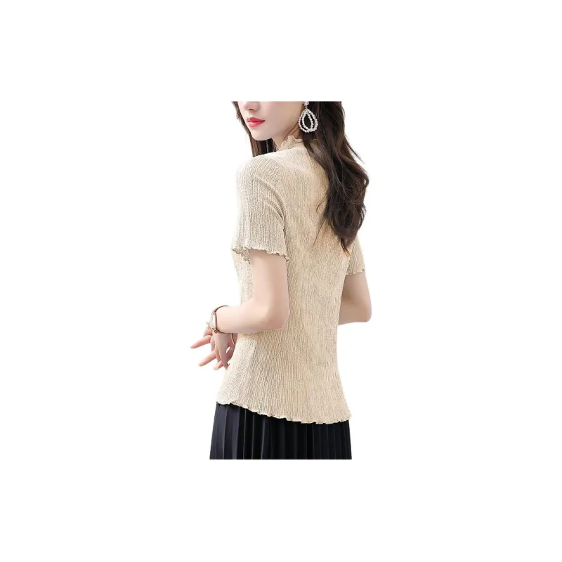 Mo Han Yi Mei T Shirt Women's Champagne-0