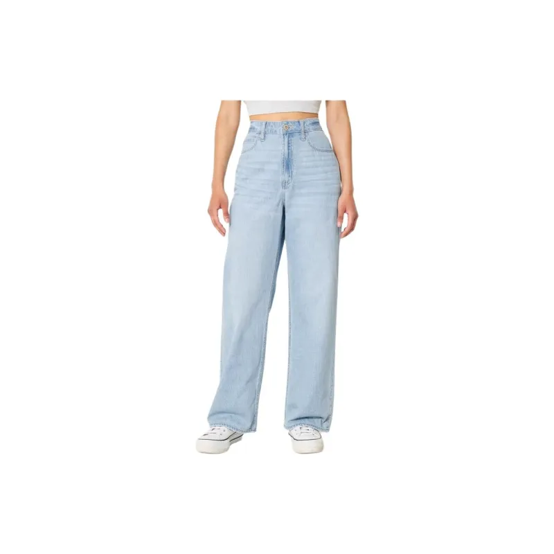 Hollister Jeans Women's Light-Coloured Wash-1