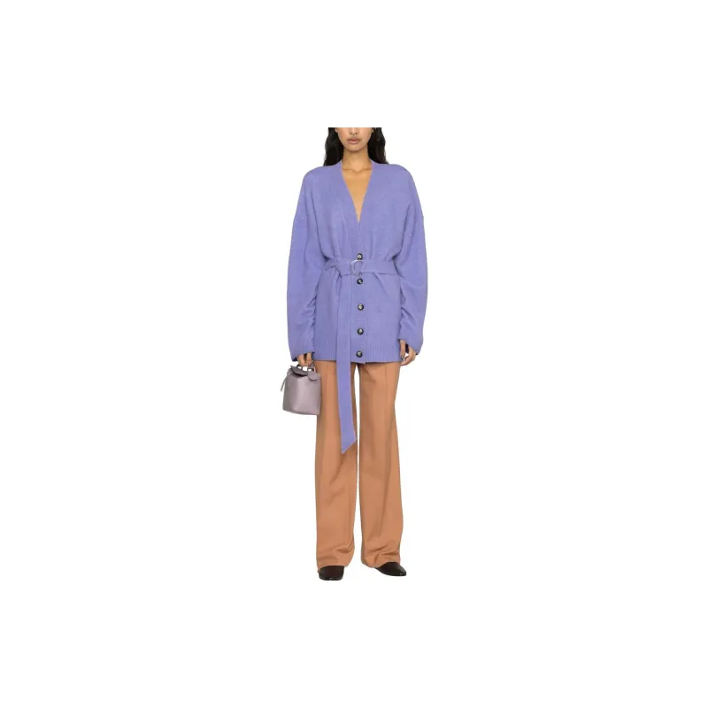 NANUSHKA Drop shoulder Belted Cardi coat-1