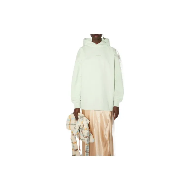 Acne Studios Stamped Logo Hoodied Sweatshirt Pastel Green-2