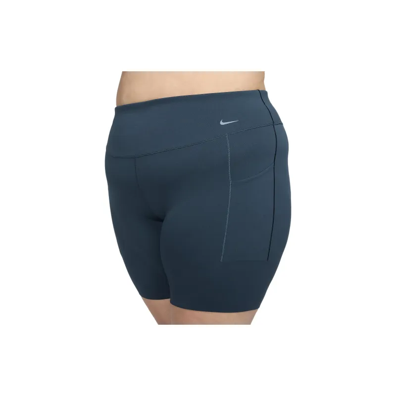 Nike Universa Women's Medium-Support High-Waisted 8' Biker Shorts With Pockets Plus Size-4