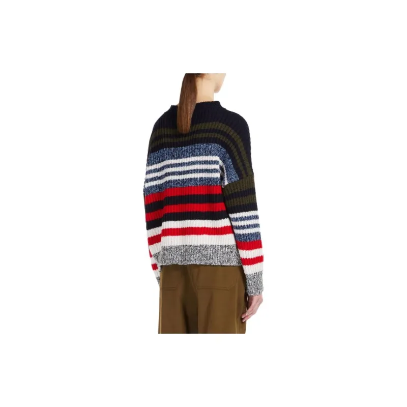 WEEKEND MaxMara FW23 Wool Yarn Sweater Sweater Women's Marine Blue-2