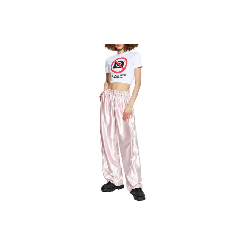 Vetements No Social Media Fitted T Shirt 'White'-3