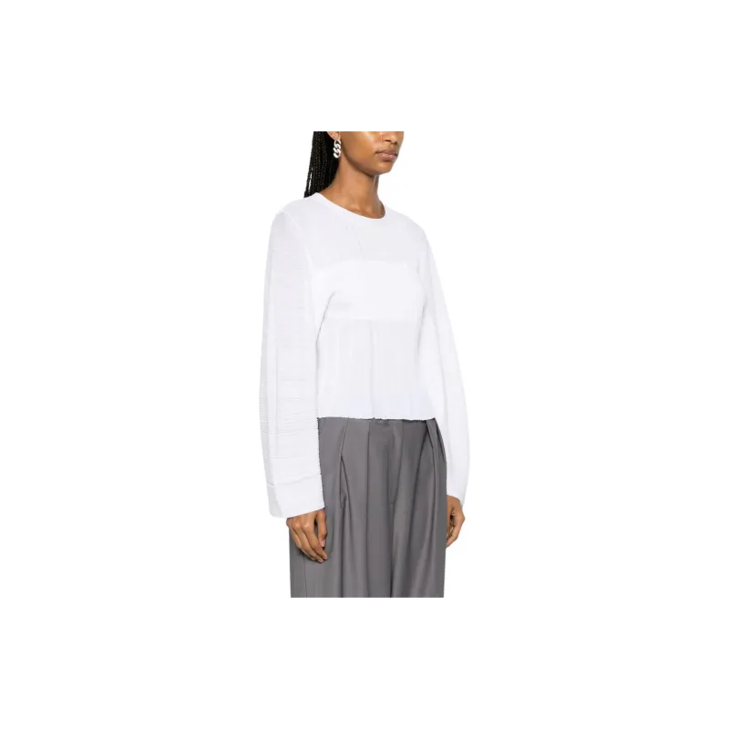 Stella McCartney Fine knit Plissé effect Top-3