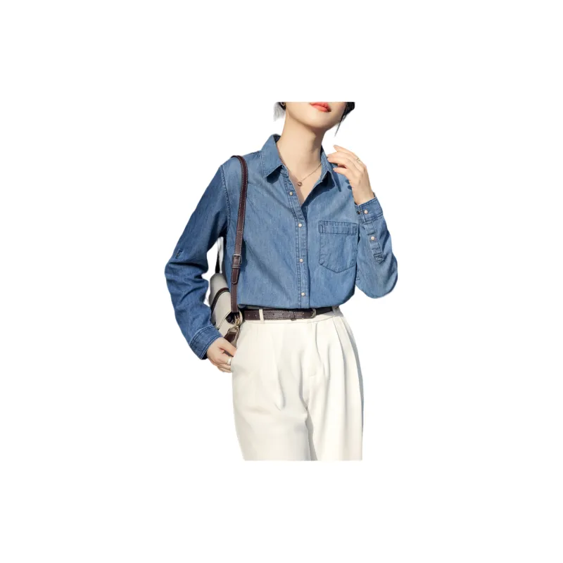 MADALLO Shirts Women's Blue-5