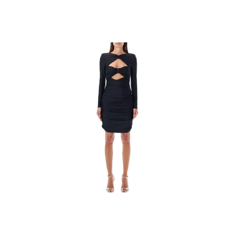 Self portrait Ruched Cut out Minidress-3