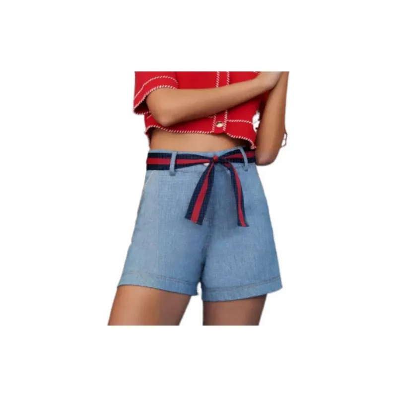 Maje Denim Shorts Women's Blue-1