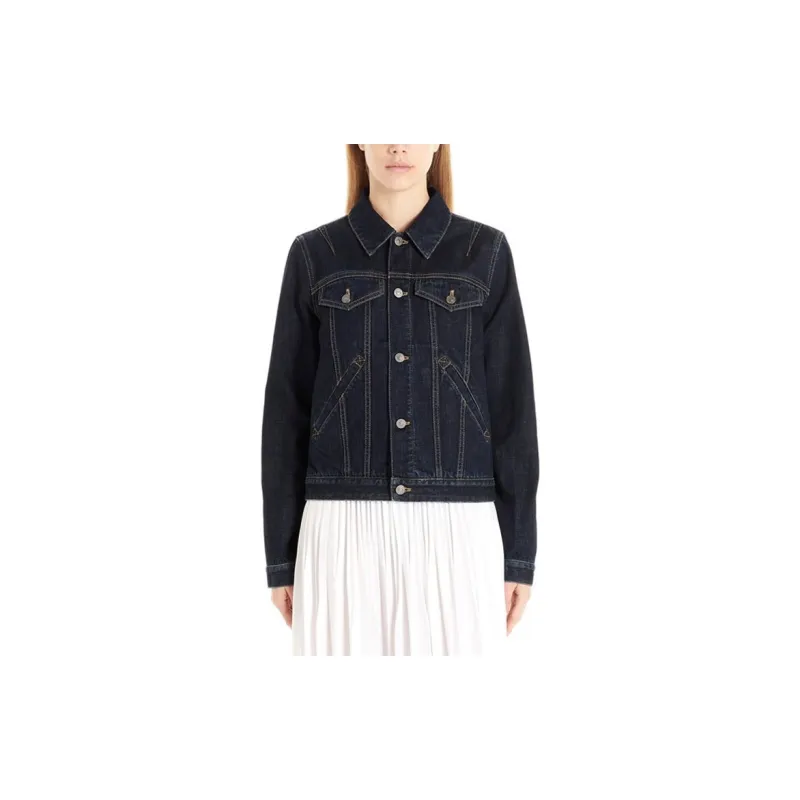 Givenchy Denim Jackets Women's Black-1