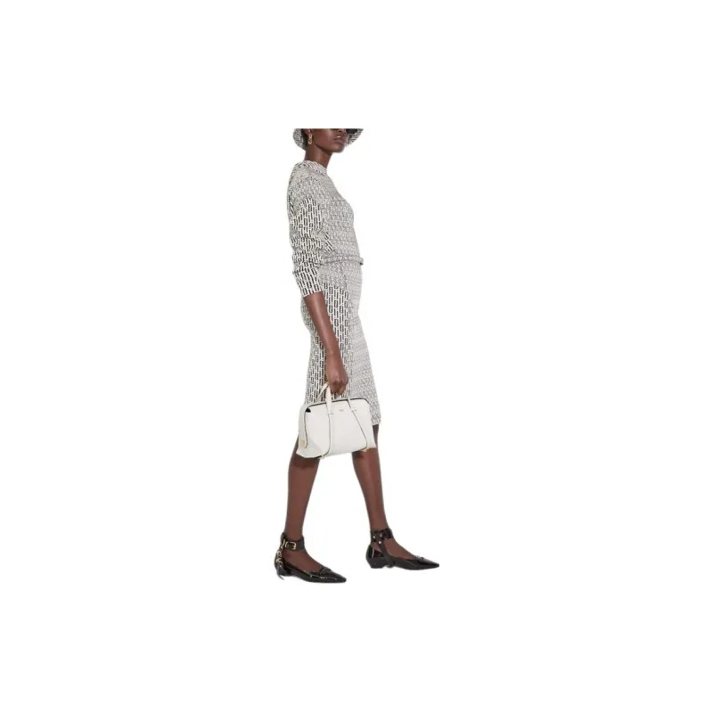 FENDI Long-Sleeved Dresses Women's Silver-2