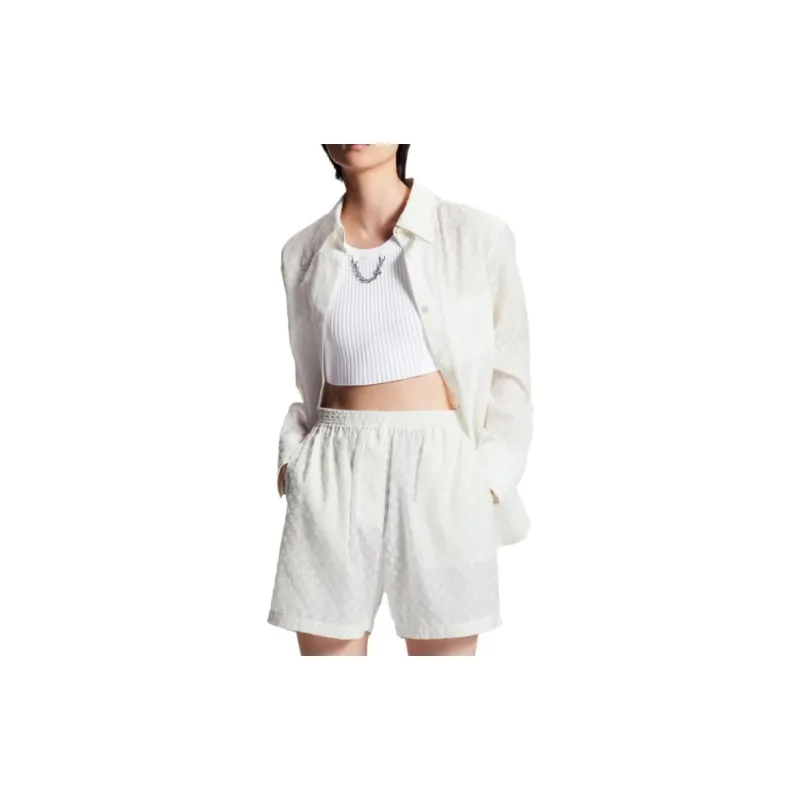 LOUIS VUITTON Monogram Fil Coupé Pajama Shorts-2