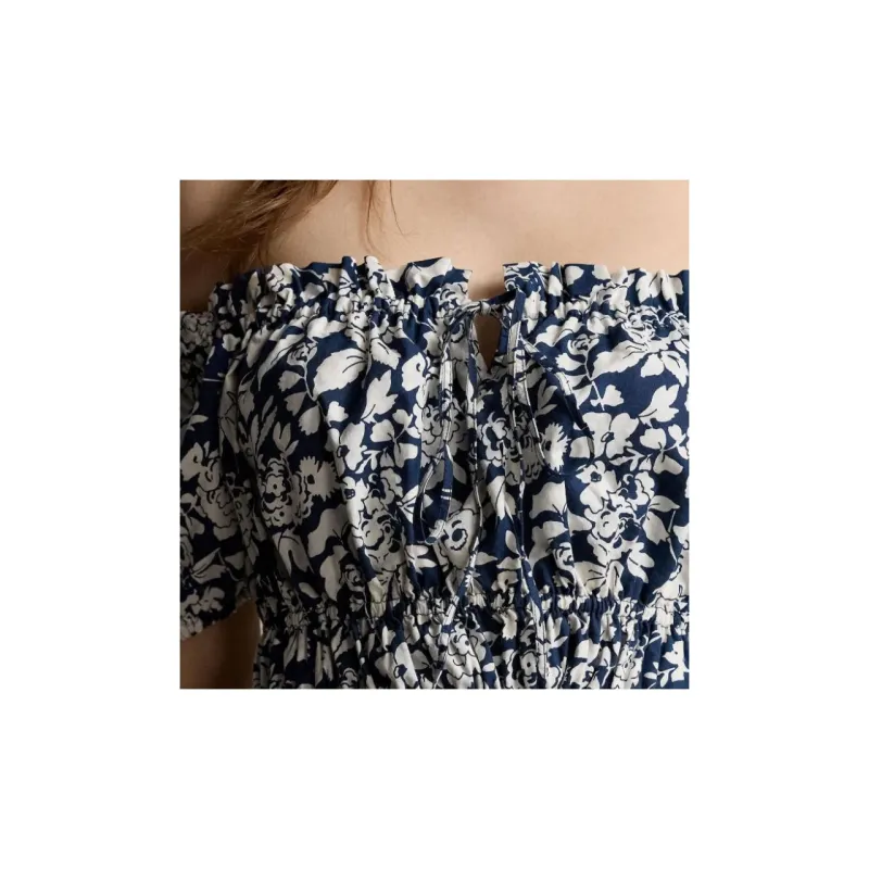 Polo Ralph Lauren Prt 60/1 Cottn PPLN SS Aspn TP SHORT SLEEVE BLOUSE-4