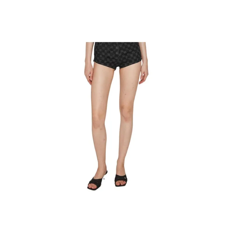 Misbhv Denim Shorts Women's Black-4