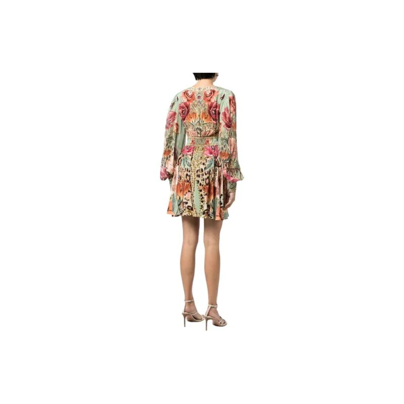 CAMILLA Long-Sleeved Dresses Women's Sage Green-1