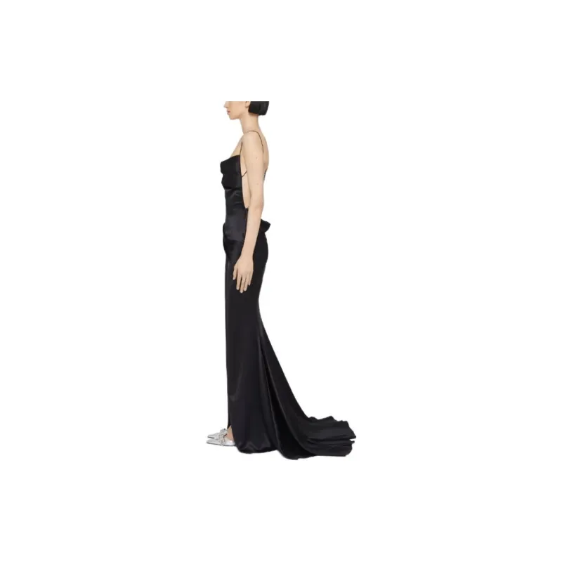 Givenchy Spaghetti Strap Evening Draped Dress-2