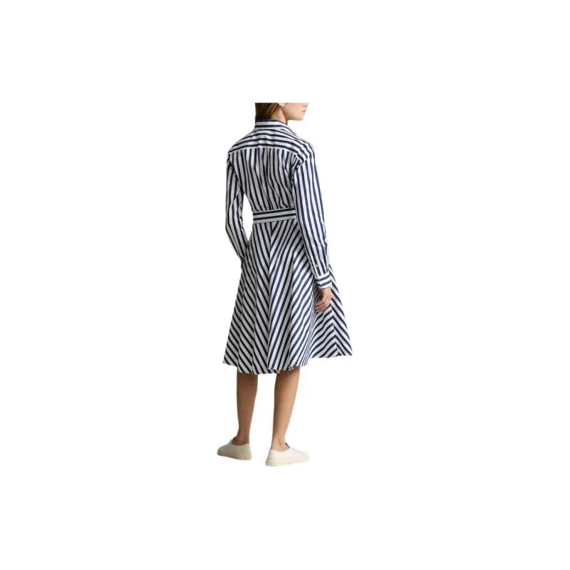 Polo Ralph Lauren Long Sleeved Dress Women's Marine Blue-2