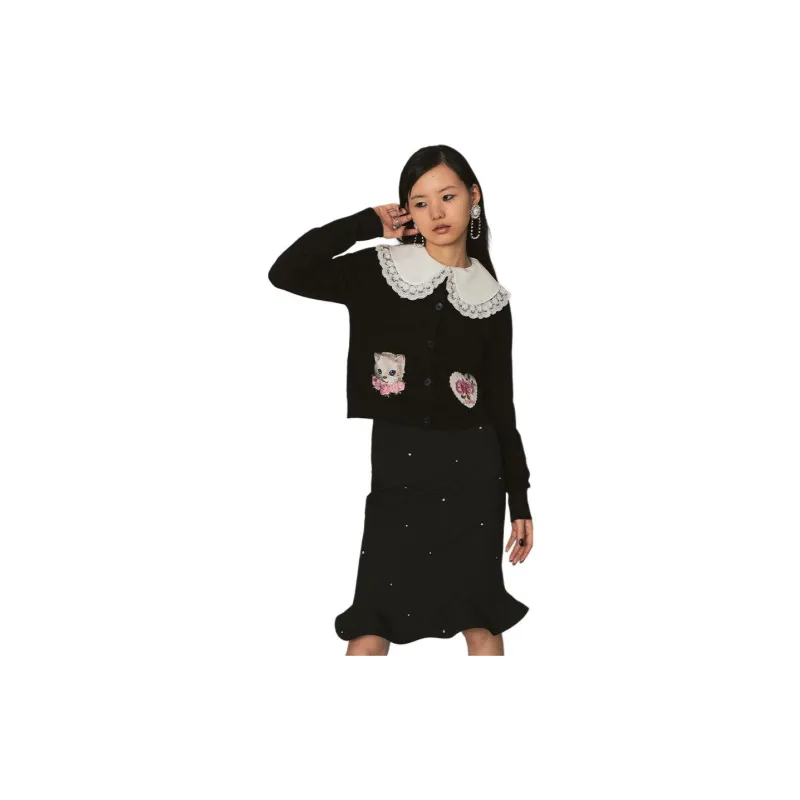 CatPunch Knitwear Women's Black-2
