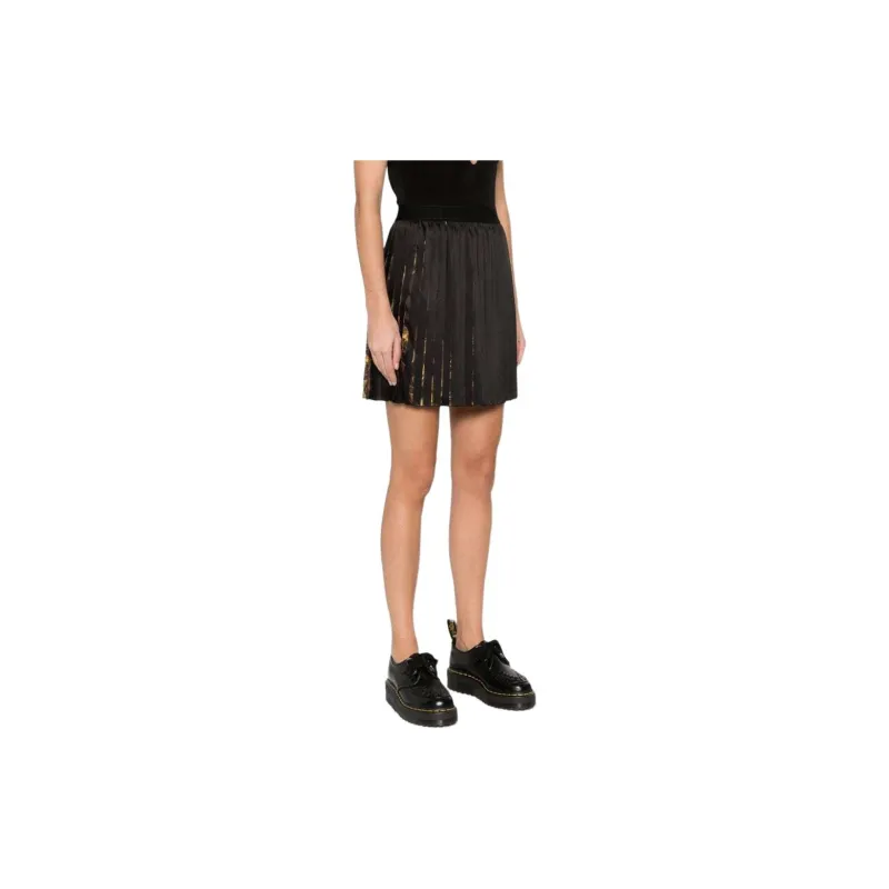 VERSACE JEANS COUTURE Elasticated Waistband Pleated Mini Skirt-4