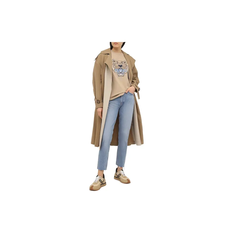 KENZO T-Shirts Women's Beige Yellow-3