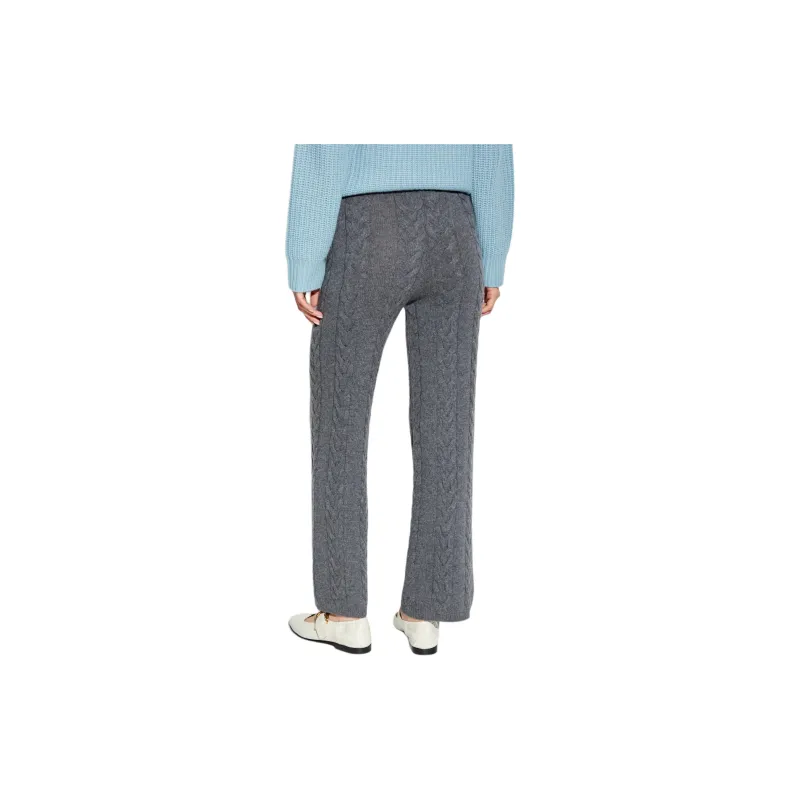 Lisa Yang Dagny Cable-knit Cashmere Trousers-2