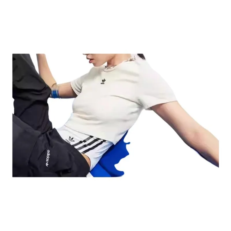 Adidas Trefoil-embroidered Cropped Top-4