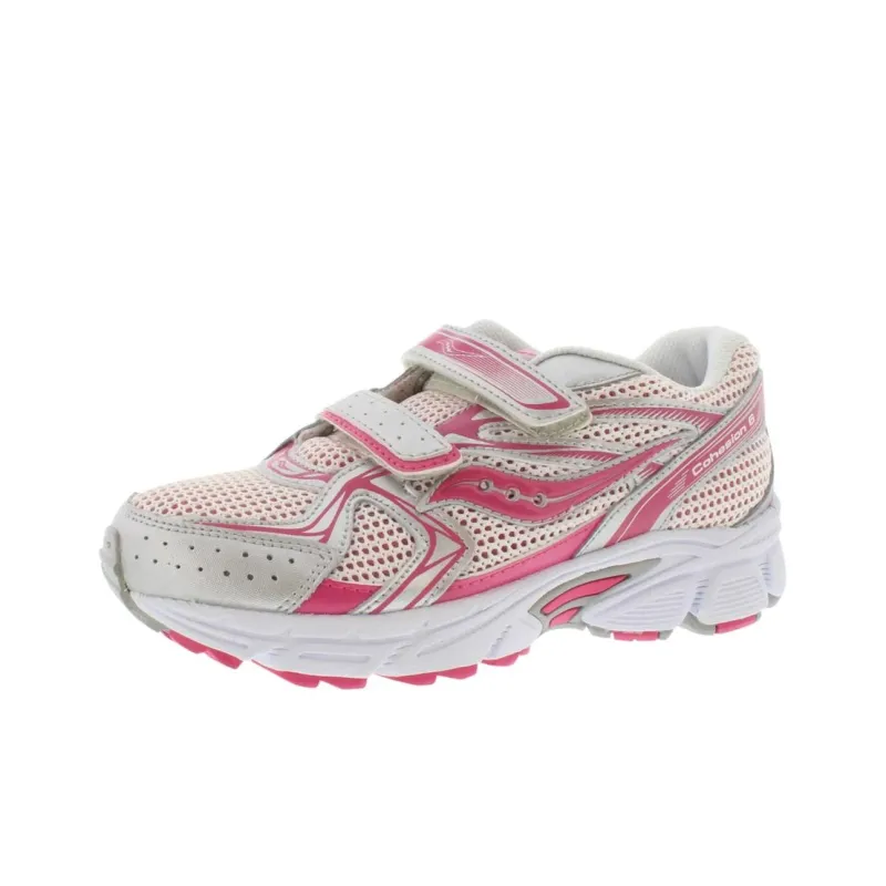Saucony Cohsn 6 Slip Resistant Cushioning Wear Resistant Low Top Kids' Running Shoes Beige Red Teenagers-2