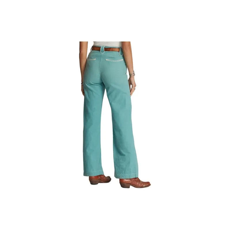 DOUBLE RL SS24 Casual Pants Women's Turquoise-2