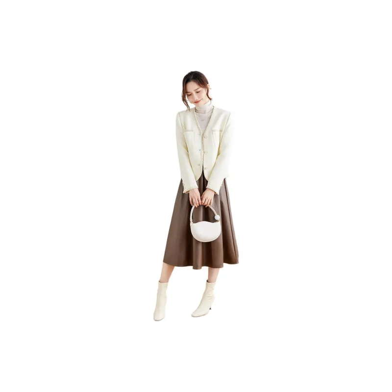 TERRE BLEUE Jackets & Coats Women's Ecru-1