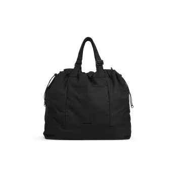 CHARLES&KEITH Nylon Shoulder Bag Extra Large Women's Noir Black/Oat