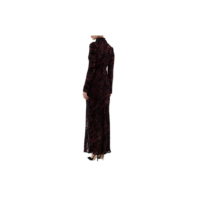 Rebecca Vallance Irina Semi sheer Side slit Gown-3