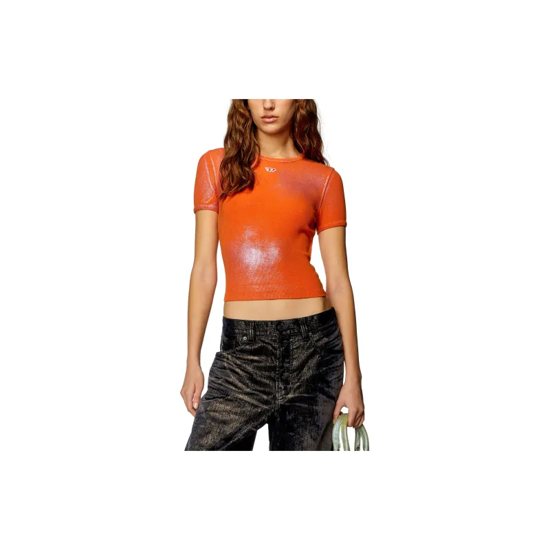 DIESEL T-Ele-N1 Cropped T-shirt-1