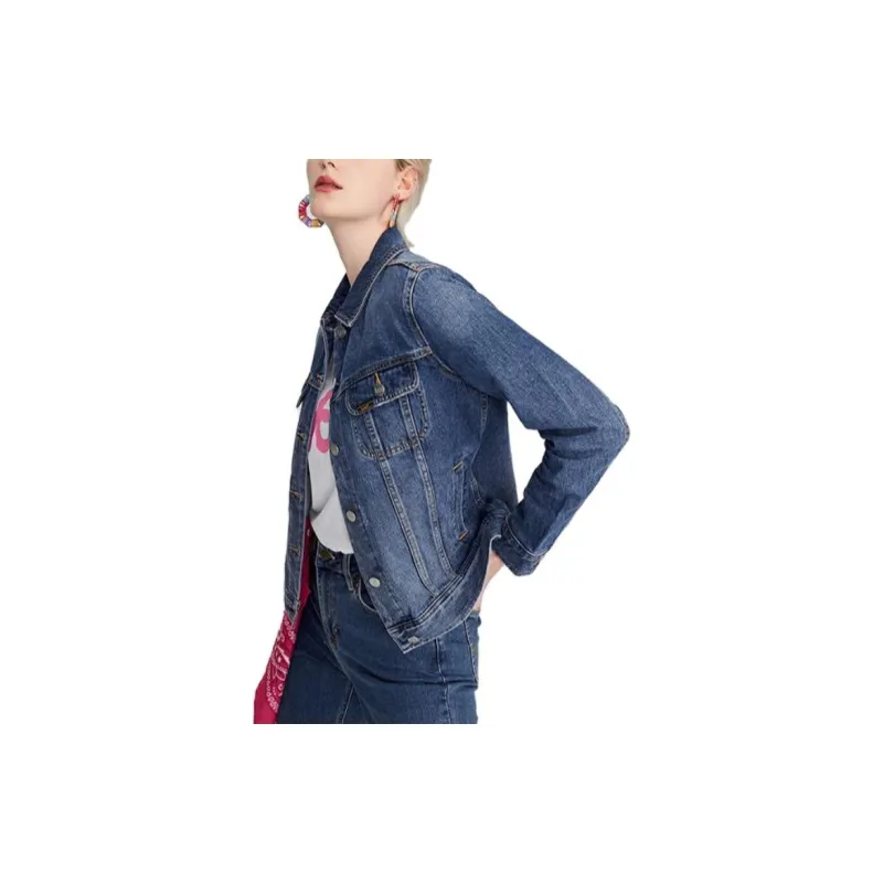 Lee Denim Jacket Women's Medium Blue-2