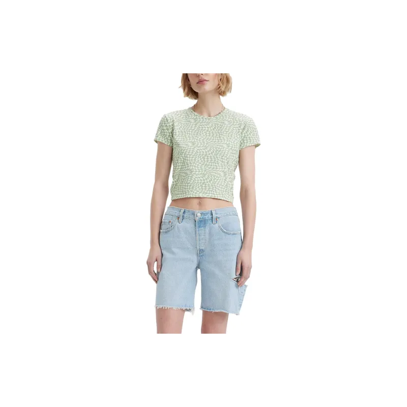 Levis Crop Tops Women's Green-1