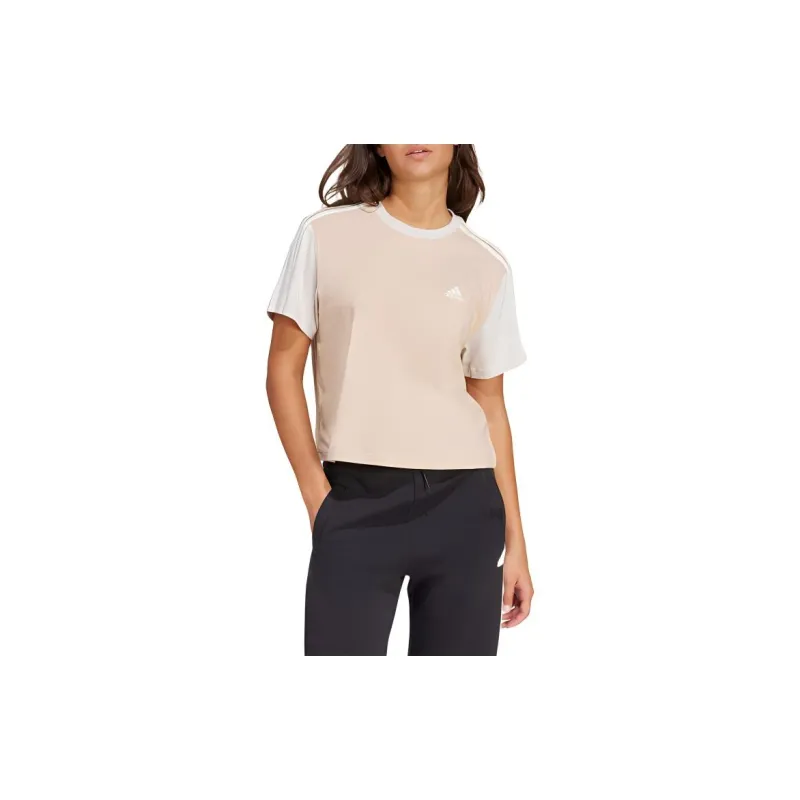 Adidas Essential Regular T Shirt Women's Beige-1