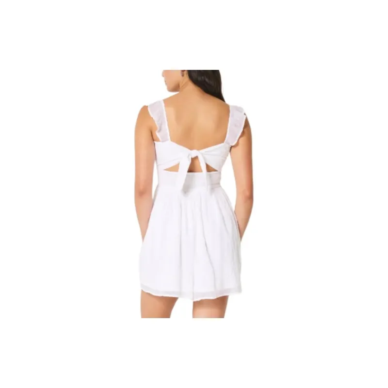 Hollister Short-Sleeved Dresses Women's White-3