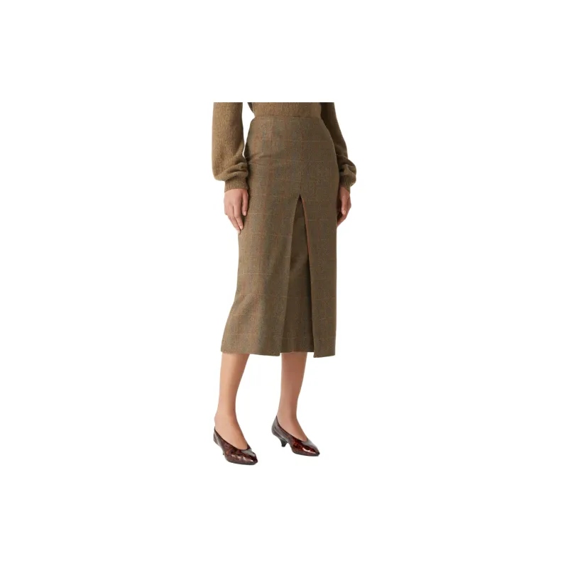Loro Piana FW24 Casual Long Skirts Women's Brown-4