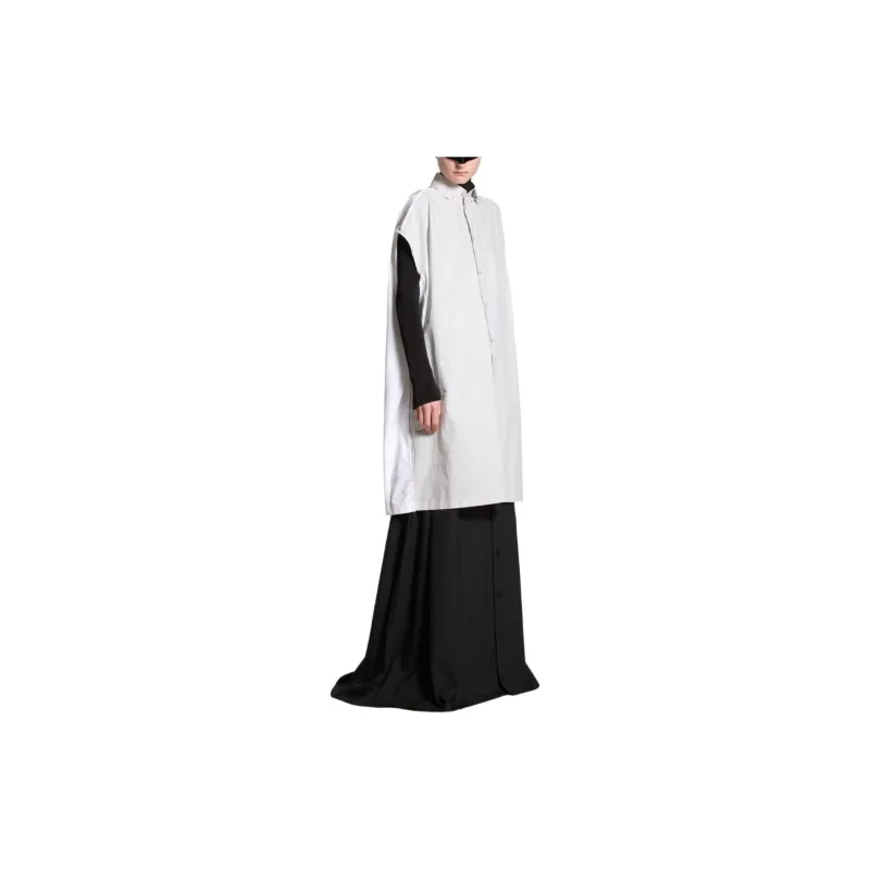 Balenciaga Sleeveless Dress Loose Fit Style Women's White-2