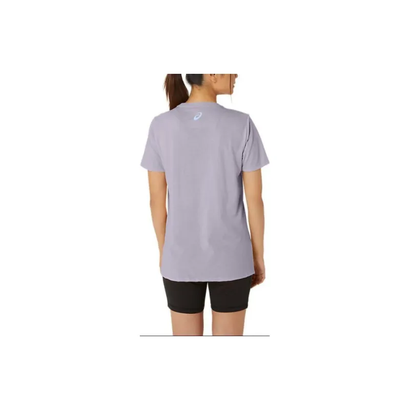 Asics Hibiscus Spiral A T-Shirts Women's Purple-2