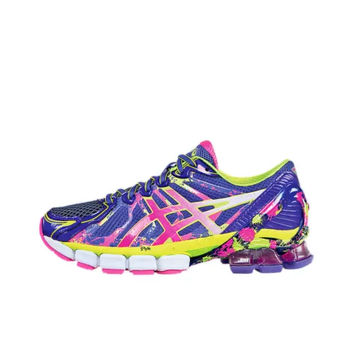 Asics Anti-Slip Wear-Resistant Low-Top Running Shoes Women's Purple Pink